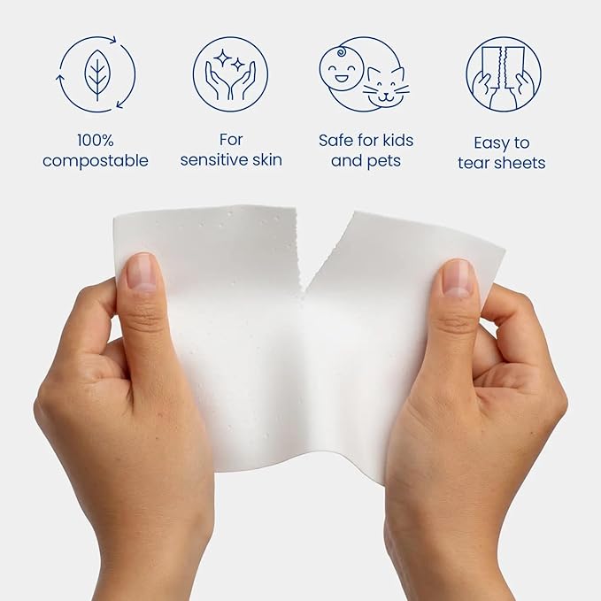 Laundry Detergent Sheets - Fresh Linen - No Plastic Jug (60 Loads) 30 Sheets