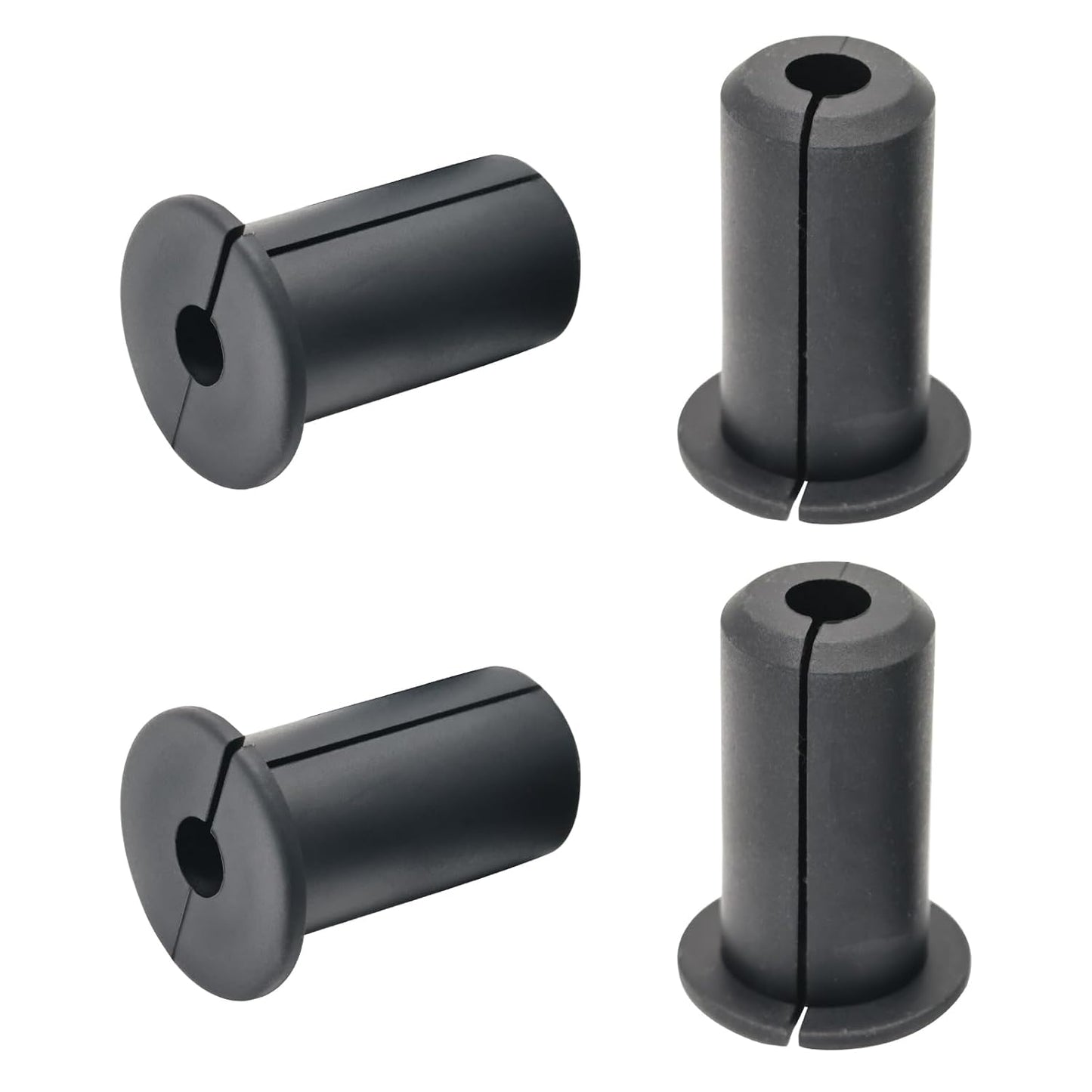 4pc Starlink Cable Grommet 3/4" Silicone Waterproof Wall Hole Pass Through Split Cable Bushings for TV Wire Ethernet Cord, Starlink Cable Routing Kit Accessories,38mm/1.5"Ht, Black