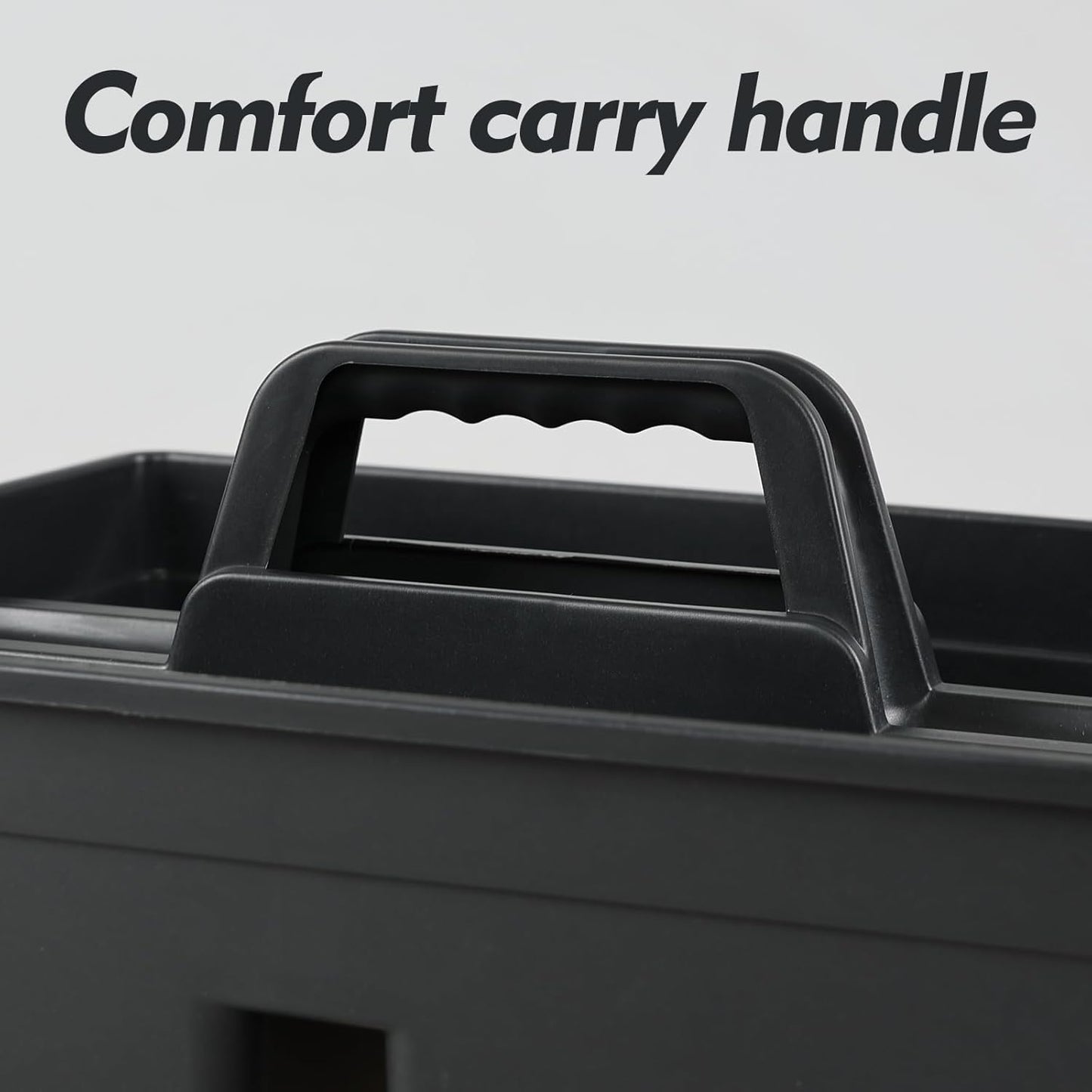 6 Packs Plastic Cleaning Supplies Storage Caddy with Handle, 3-Compartment Portable Shower Basket Tote