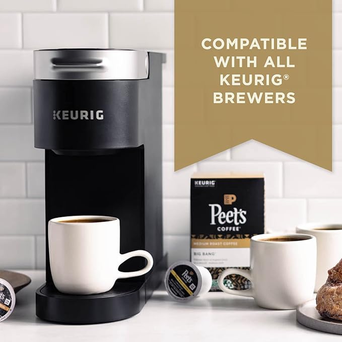 Peet's Coffee, Dark Roast K-Cup Pods for Keurig Brewers - Major Dickason's Blend 96 Count (4 Boxes of 24 K-Cup Pods)