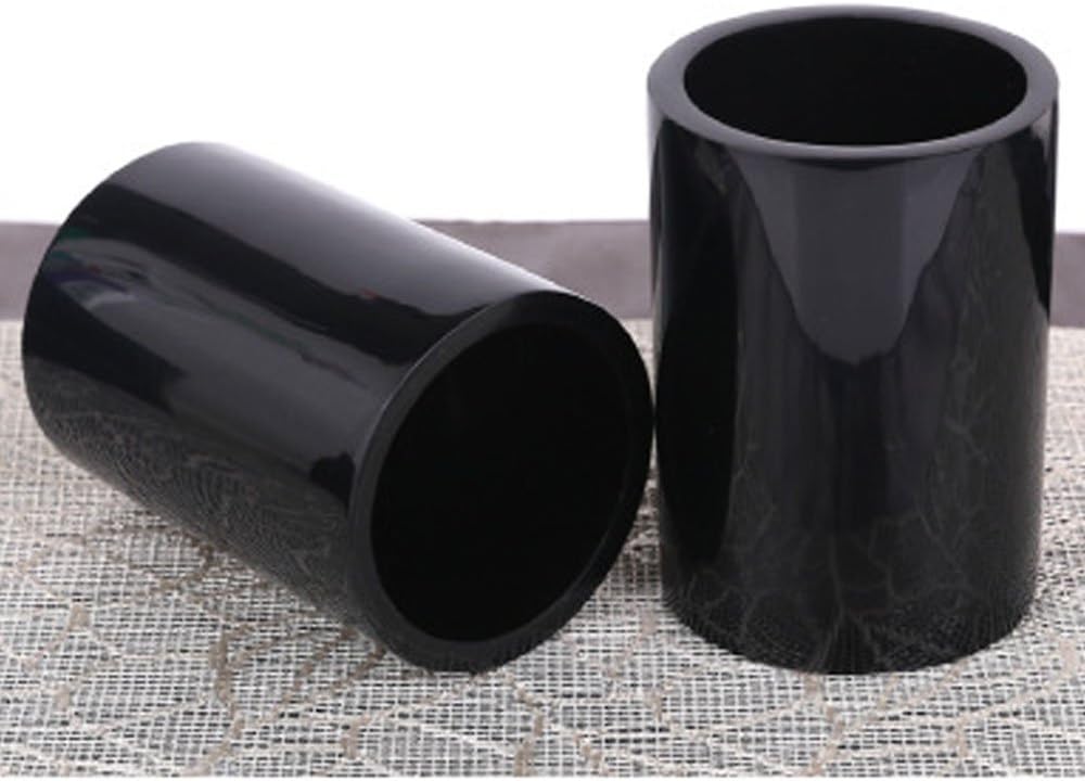 LUANT Resin Soap Dish, Soap Dispenser, Toothbrush Holder & Tumbler Bathroom Accessory 5 Piece Set (Black)