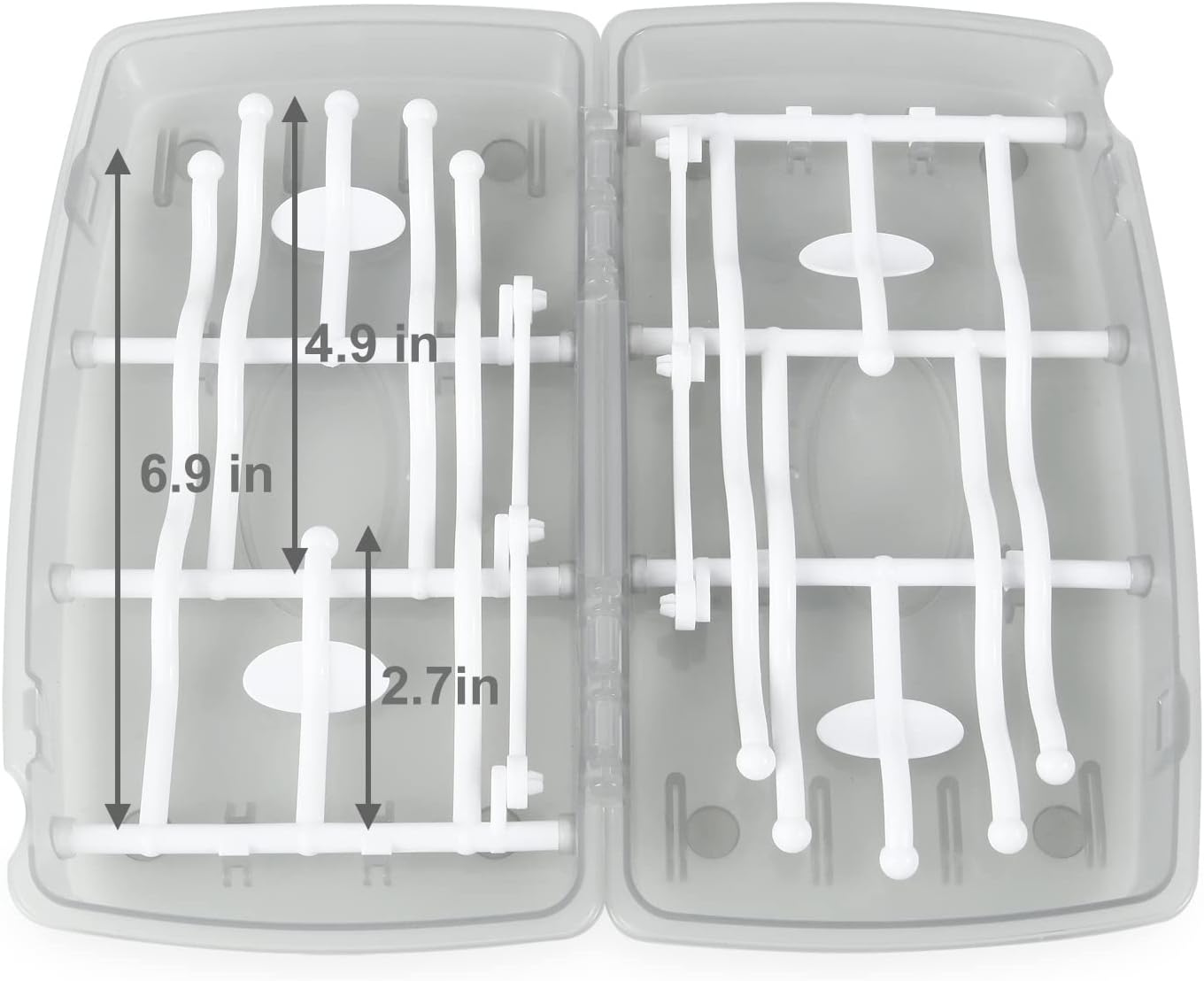 PandaEar Travel Bottle Drying Rack Space Saving| Portable Baby Bottle Dry Rack| Upright Vertical Collapsible Water Bottle Drying Rack| Dryer Rack for Baby Bottles Accessories