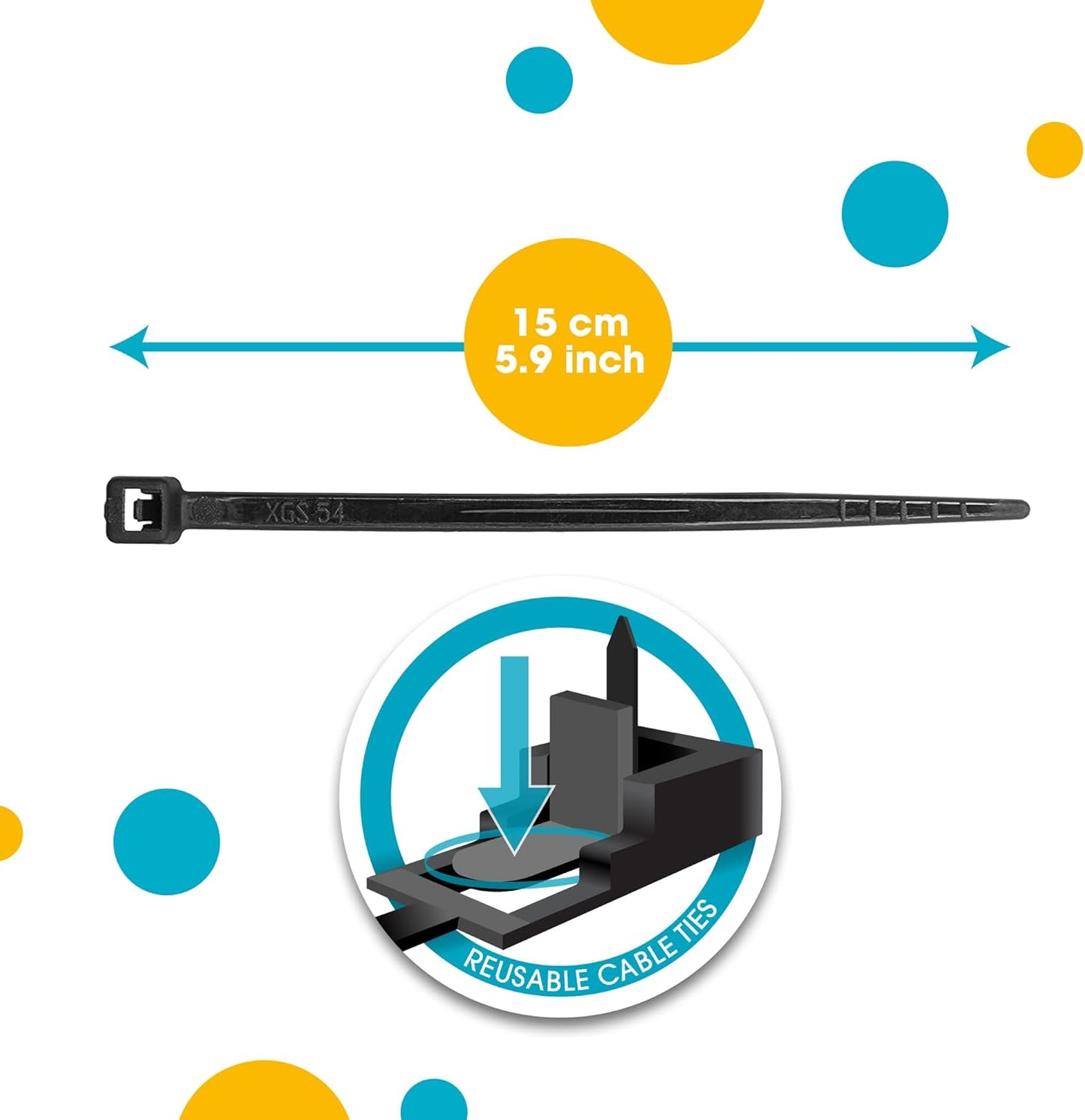 HATSBI. Magnetic Cable Zip Tie Mounts Multipurpose (105 PACK) Neodymium Magnets Black 105 Black Cable Zip Ties Included. Cable Holder for Cable Management. Holds Standard Zip Ties/Cable Ties.