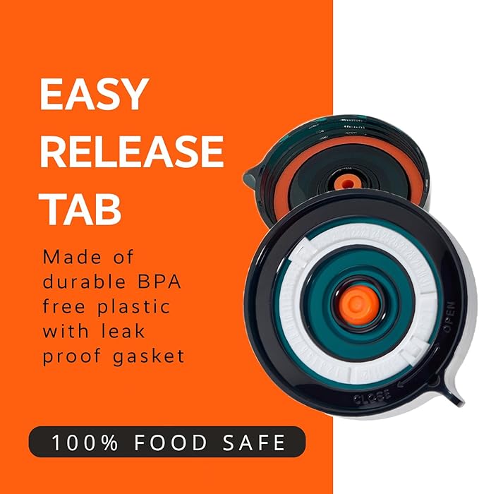 Fermentation Kit, Includes 3 Fermenting Lids for Wide Mouth Mason Jars & Oxygen Extractor Pump, Mason Jar Airlock Lid For Fermenting Kimchi, Pickle, & Sauerkraut