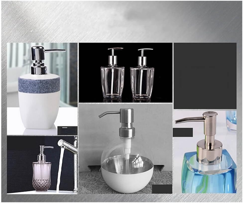 GOOTRADES 2 Pack Soap Pump Replacement, 304 Stainless Steel Soap Dispenser Pump for Bottles