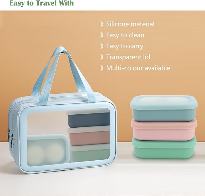 OLAMAR Solid Shampoo Bar Holder,Silicone Travel Soap Case,Enhanced Leak Proof Soap Container with Drainage Layer Soap Holder, Suitable for Bathroom,Camping and Gym (Pink, Large)