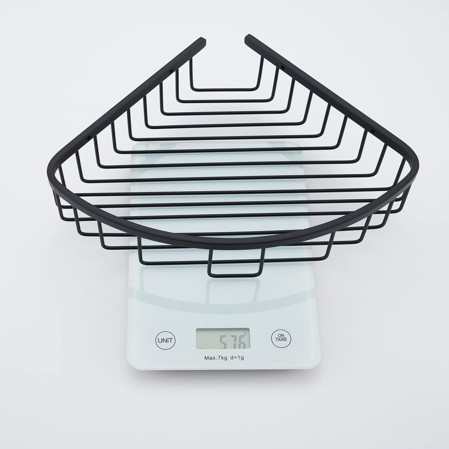 Bathroom Corner Shower Caddy Organizer, Corner-Hollow Design, SUS304 Stainless Steel Heavy Duty Rust-Proof Bathroom Shelf Organizer Holder, Wall Mounted Storage Rack, Matte Black