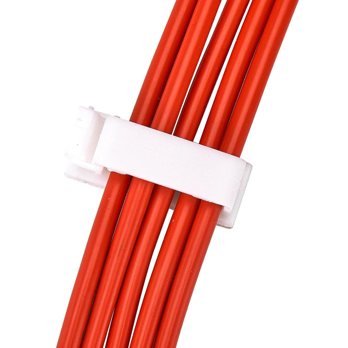 50Pcs Self Adhesive Cable Management Clips,Cable Organizers Wire Clips Cord Holder for PC Laptop Ethernet Cable Desktop Home Office(1.78’’ x 0.75’’ x 0.28’’, White)