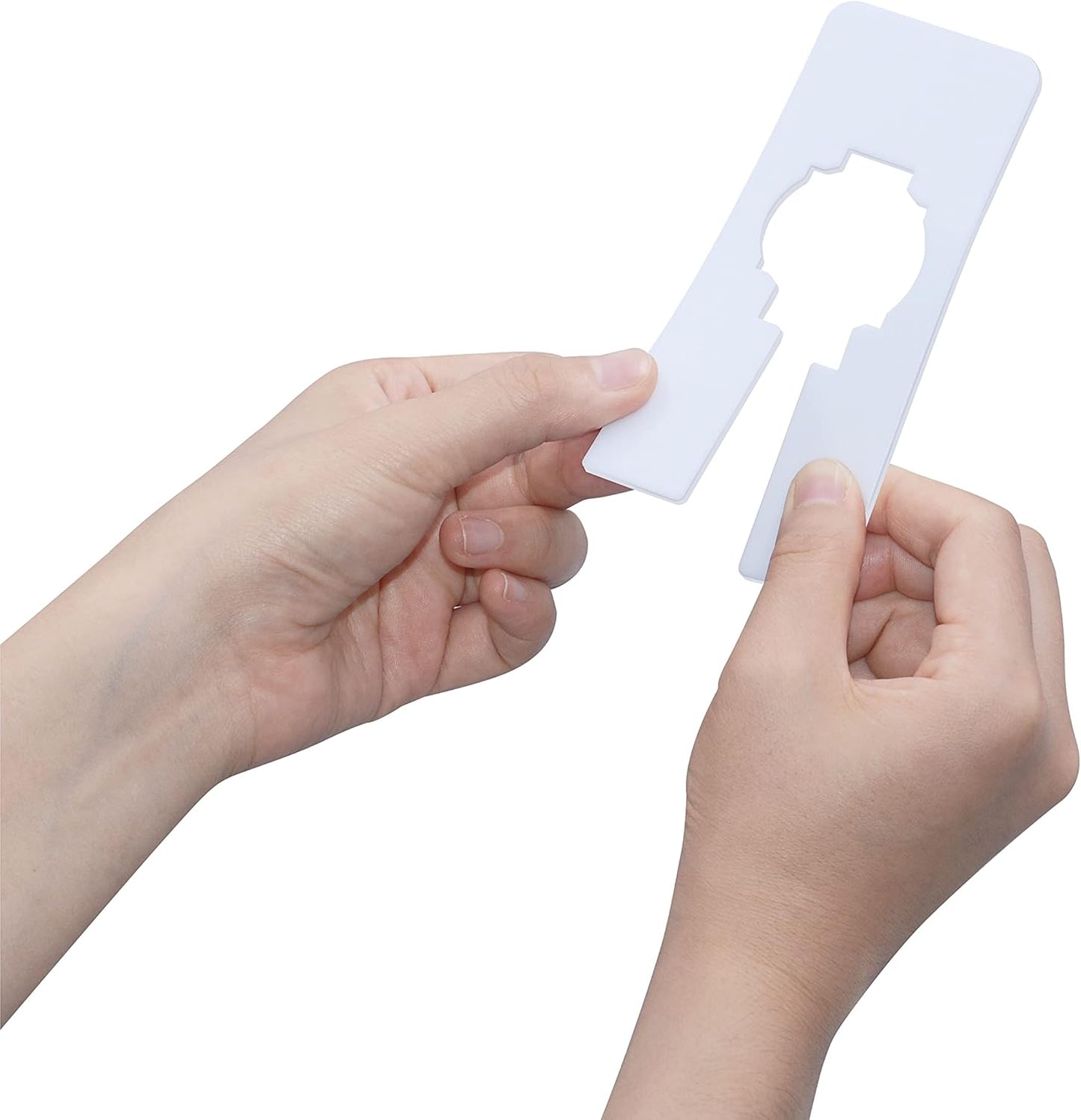 30 PCS Rectangular White Plastic Closet Dividers with a Bonus Marker, Writable and Reusable for Sorting Clothing Size, Color, Size 2” x 5.4’’(Inner Diameter 1.38”)