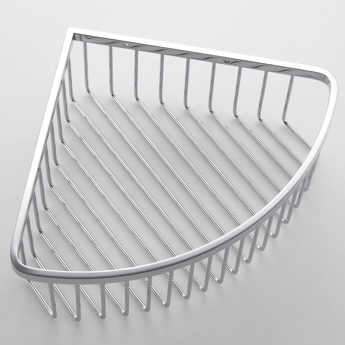 Corner Shower Caddy Organizer, SUS304 Stainless Steel Heavy Duty Rust-Proof Shelf Organizer, Wall Mounted Storage Rack for Bathroom, Brushed Chrome