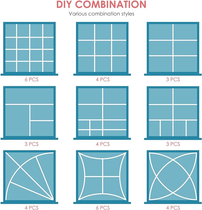 45 Pack Drawer Dividers, Plastic Adjustable Drawer Storage Organizer for Tidying Clutter Socks, Underwear, Makeup, Kitchen, Dresser White