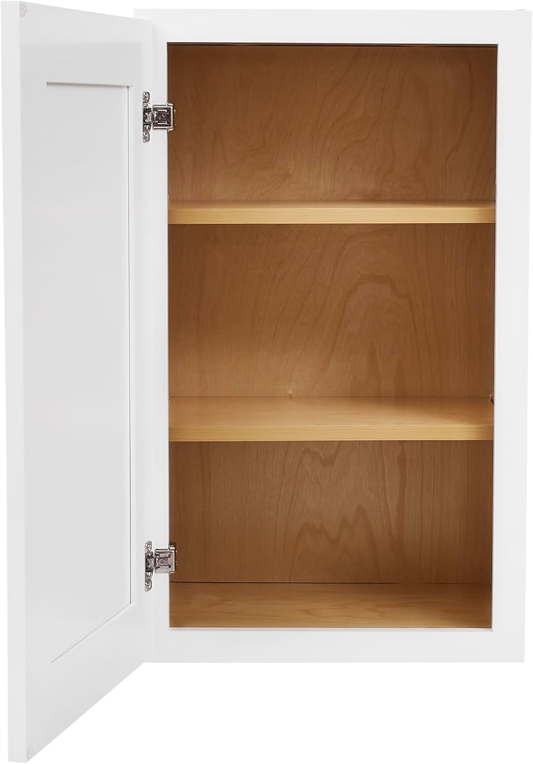 White Shaker Wall Cabinet - Ready to Assemble, Perfect for Kitchen, Laundry, and Bathroom Storage - 12" W x 30" H x 12" D