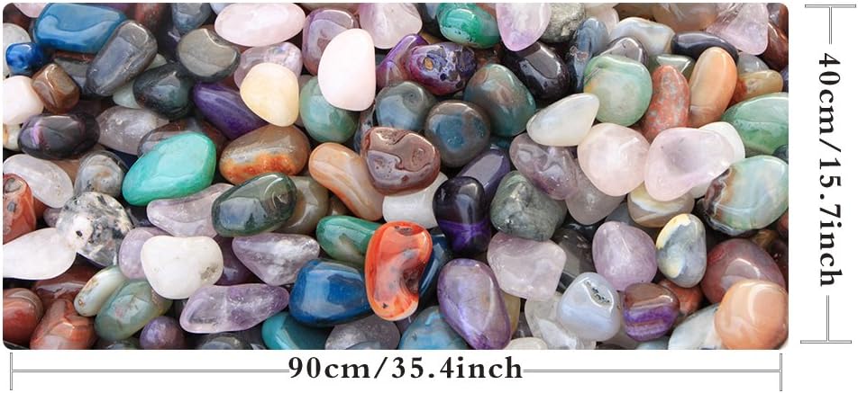 XXL Professional Large Mouse Pad & Computer Game Mouse Mat (35.4x15.7x0.1IN, 90x40 Cobble)