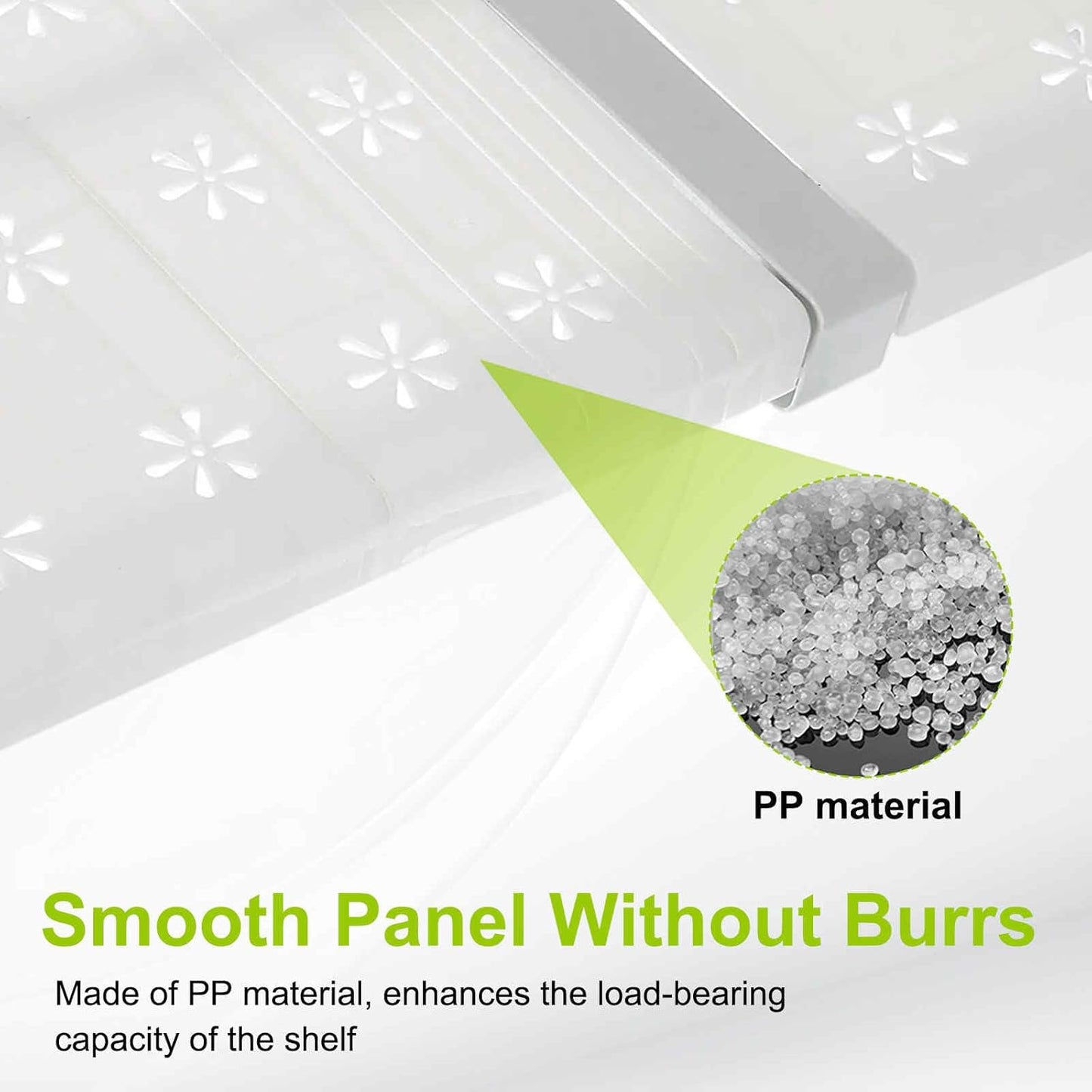 HARFINGTON Expandable Cabinet Tension Shelf 26.38" to 34.65" Adjustable Cabinet Organizer 32" x 9.45" Flower Pattern Table Storage Rack for Wardrobe Cupboard Kitchen Bedroom