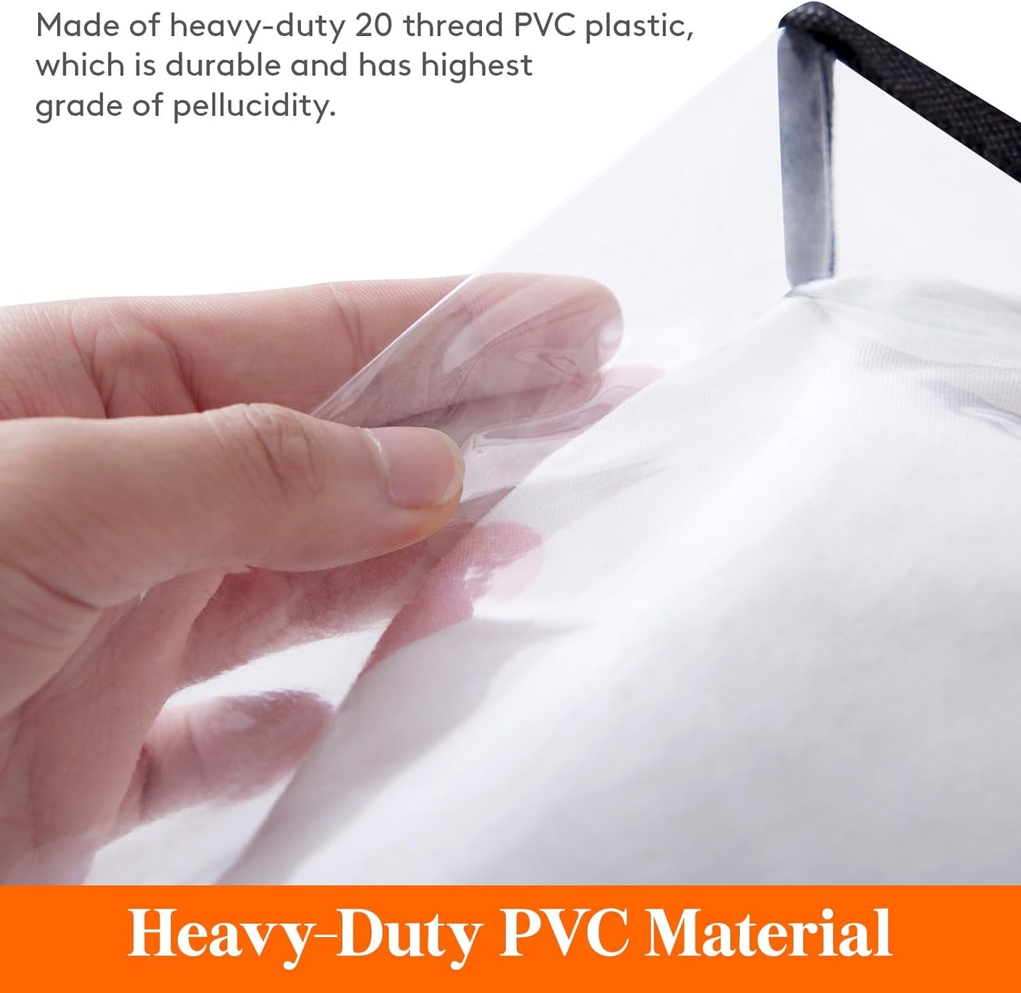 Lifewit 4 Pack Clear Clothes Storage Bags, 75L Large Plastic Blanket Storage, Vinyl Foldable Moving Bags with Zipper, Closet Organizers Containers for Comforter, Bedding, Duvet, Pillow