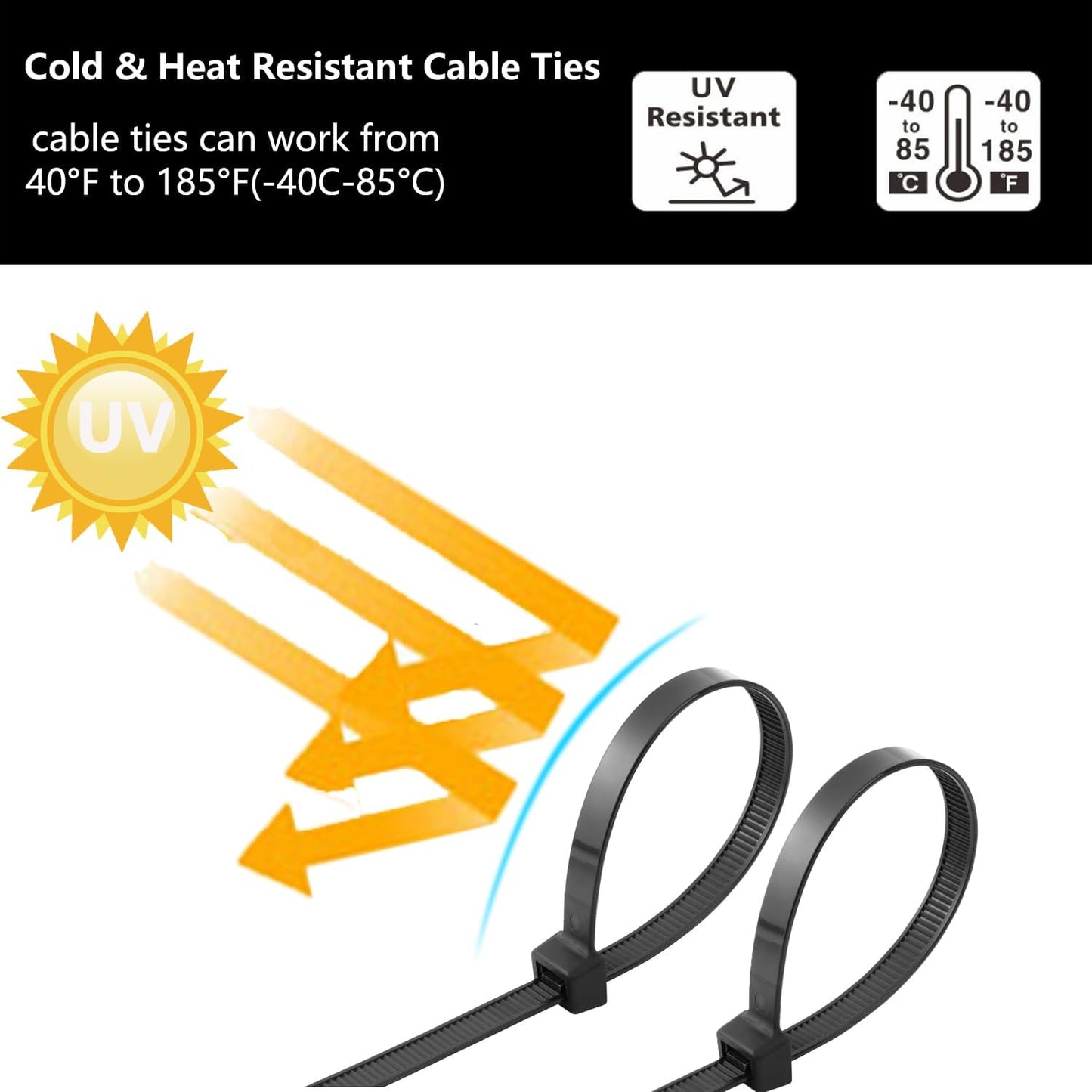 30PCS 32 inch Cable Zip Ties Heavy Duty 250lbs Tensile Strength Nylon Long Wire Ties Self-Locking Durable Plastic Tie Wraps for Indoor and Outdoor UV Resistant(White)