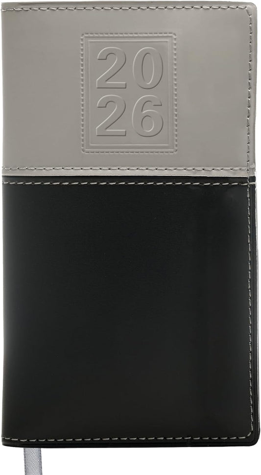 2026 Pocket Planner/Pocket Calendar, 3.5"x6": Includes 14 Months (November 2025 - December 2026) / 2026 Weekly Planner/Weekly Agenda/Monthly Calendar Organizer (Gray/Black)