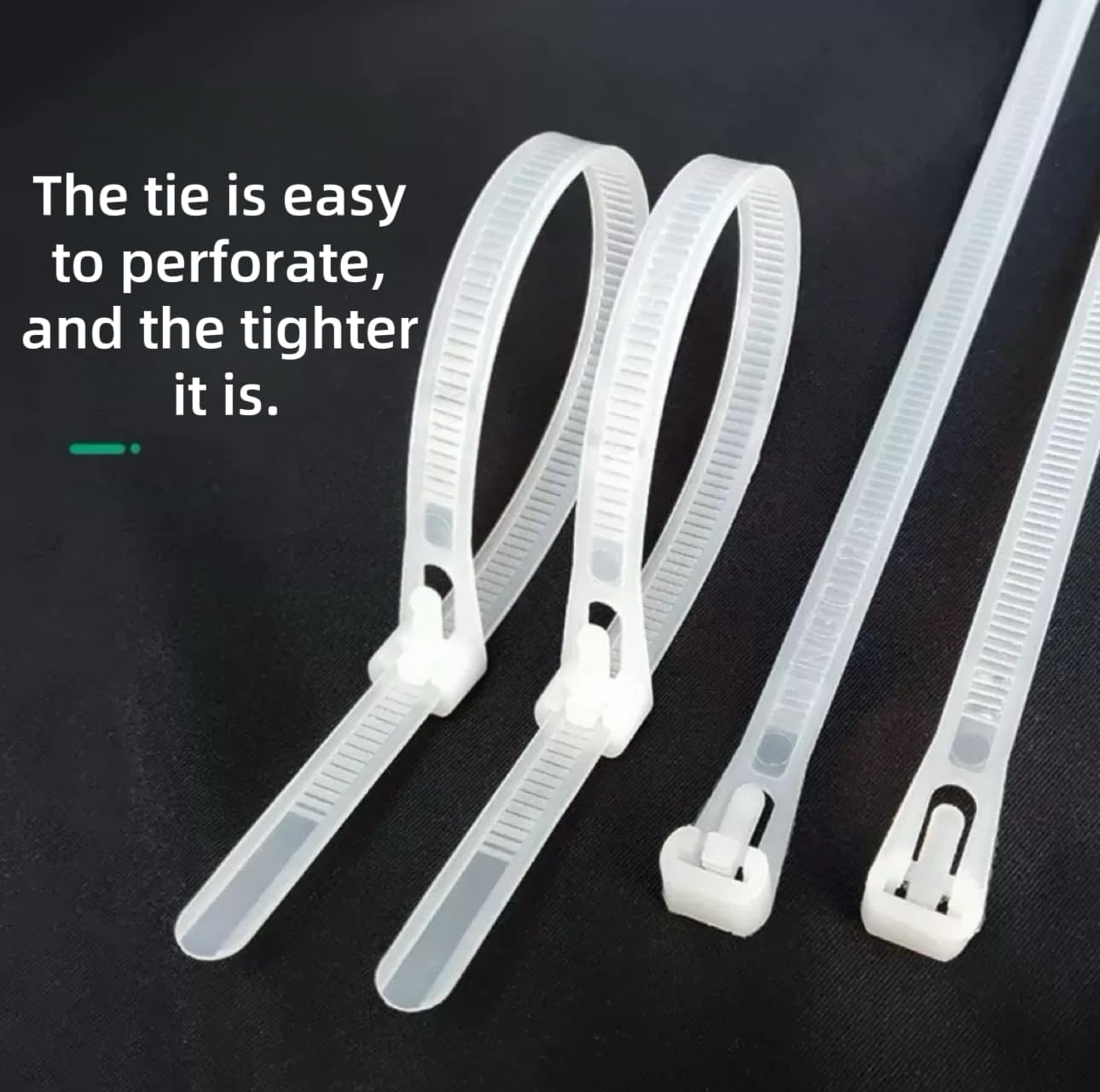 6 Inch 100 PCS White Releasable Cable Zipper Cable Ties,Adjustable Reusable 50 Lbs Tensile Strength Nylon Cable Ties，Suitable for multi-purpose plastic cable ties in homes, offices and workshops