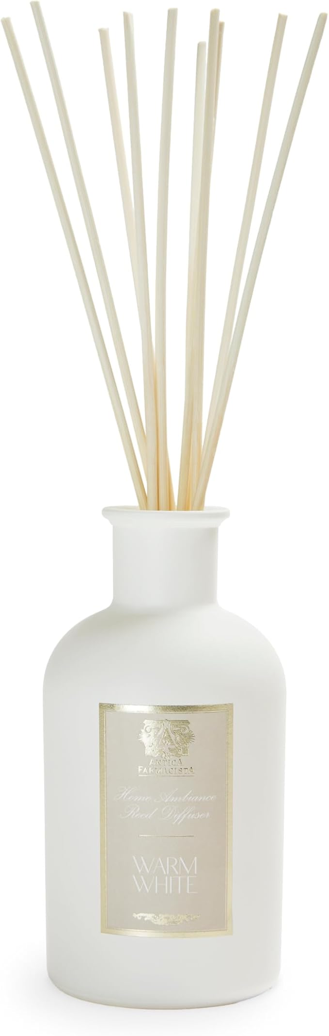 Antica Farmacista Home Ambiance Diffuser - Long-Lasting Reed Scent Diffuser - Luxury Room Freshener Gift - Warm White, 16.9 fl oz