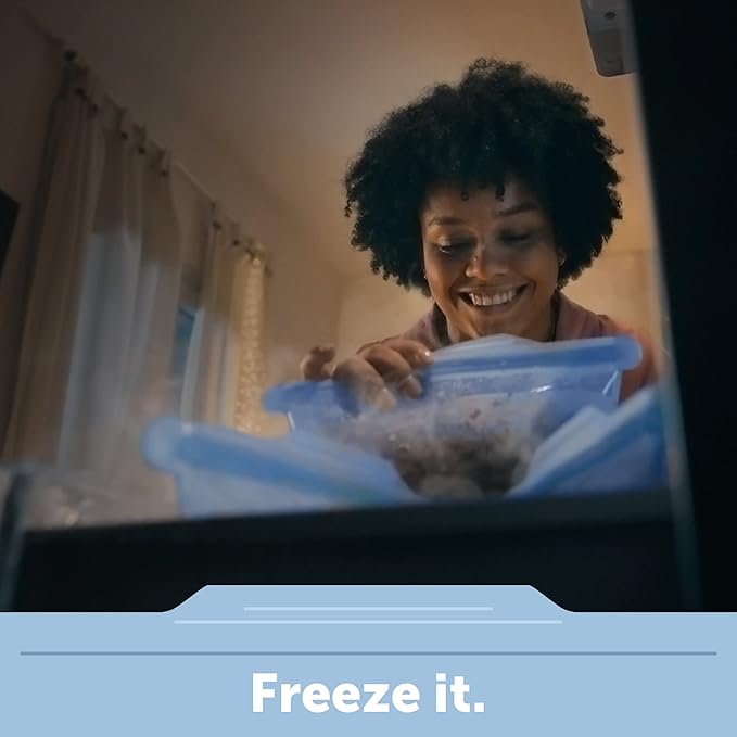 Ziploc Endurables Medium Pouch, 2 Cups, Reusable Silicone Bags and Food Storage Meal Prep Containers for Freezer, Oven, and Microwave, Dishwasher Safe (Pack of 4)