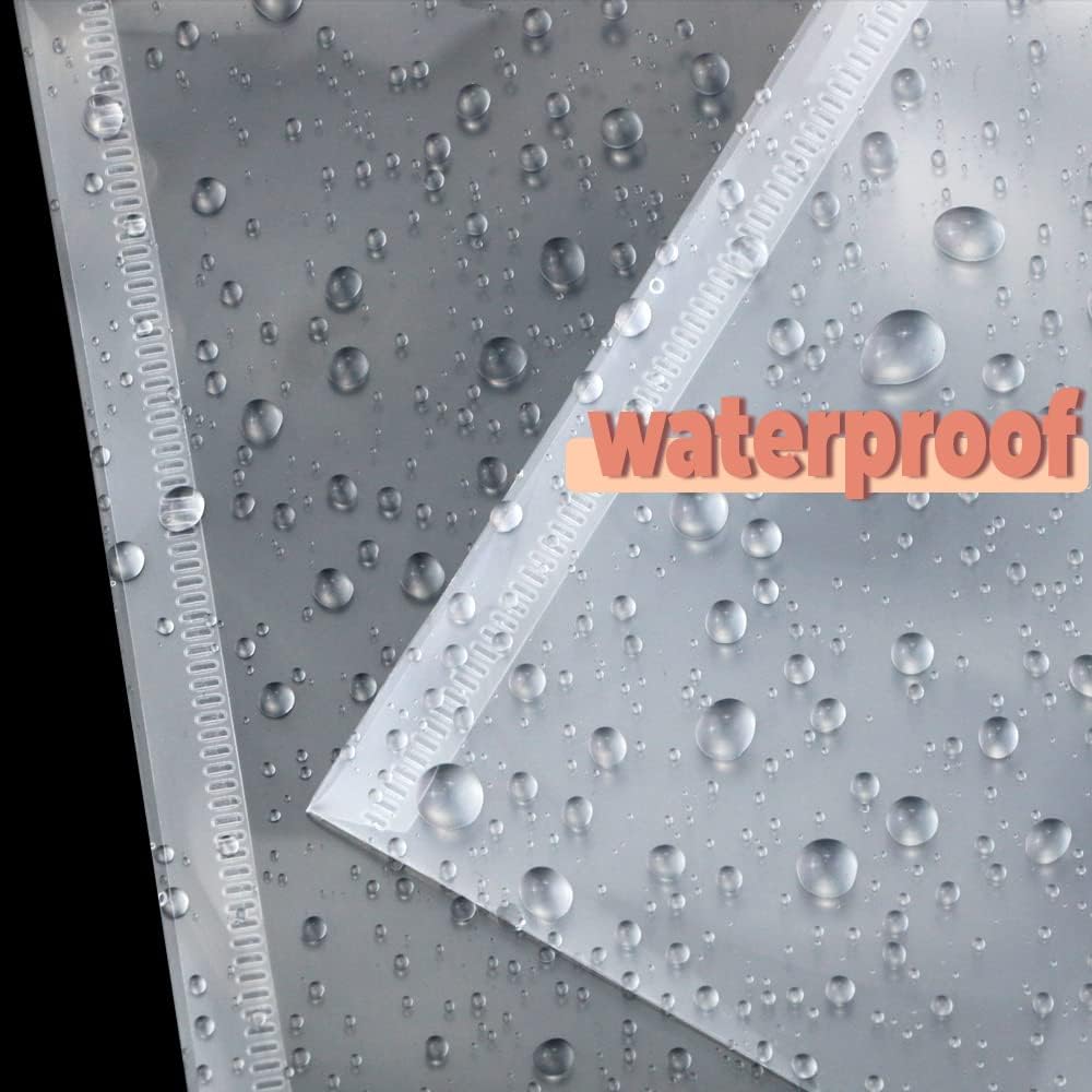 Vmiapxo 40 Pack Stamp and Die Storage Pockets, Reusable Small Plastic Envelopes Waterproof Sticker Organizer Receipt Holder Photo Storage Folders (7" x 9.4")