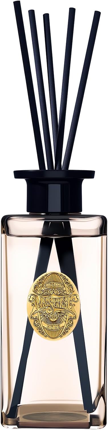 M&SENSE 10.14 oz Large Reed Diffuser Set | Fresh Grapefruit Scent Home Oil Diffuser with Sticks |Hotel Collection Non-Toxic Essential Oil |for Bedroom Bathroom Living Room