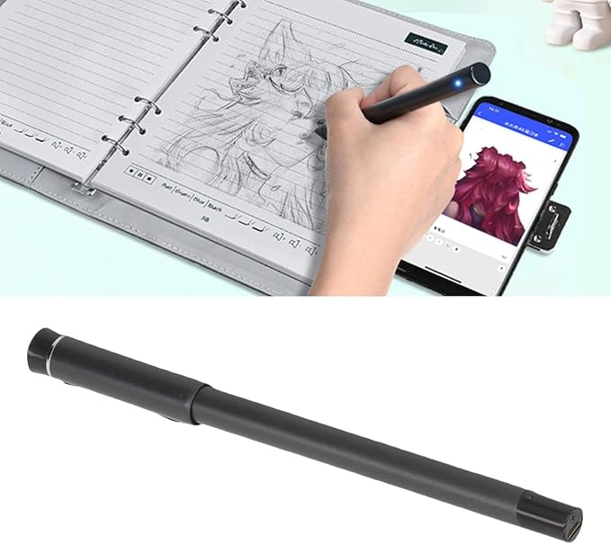 Yunseity 3 in1 Digital Smart Pen, Smartpen Notebook Set, Real Time Sync for Digitizing, Bluetooth 5.0 Paper Smart Writing Set, Convert to Text, OCR Technology, for iOS for Android (Black Patchwork)