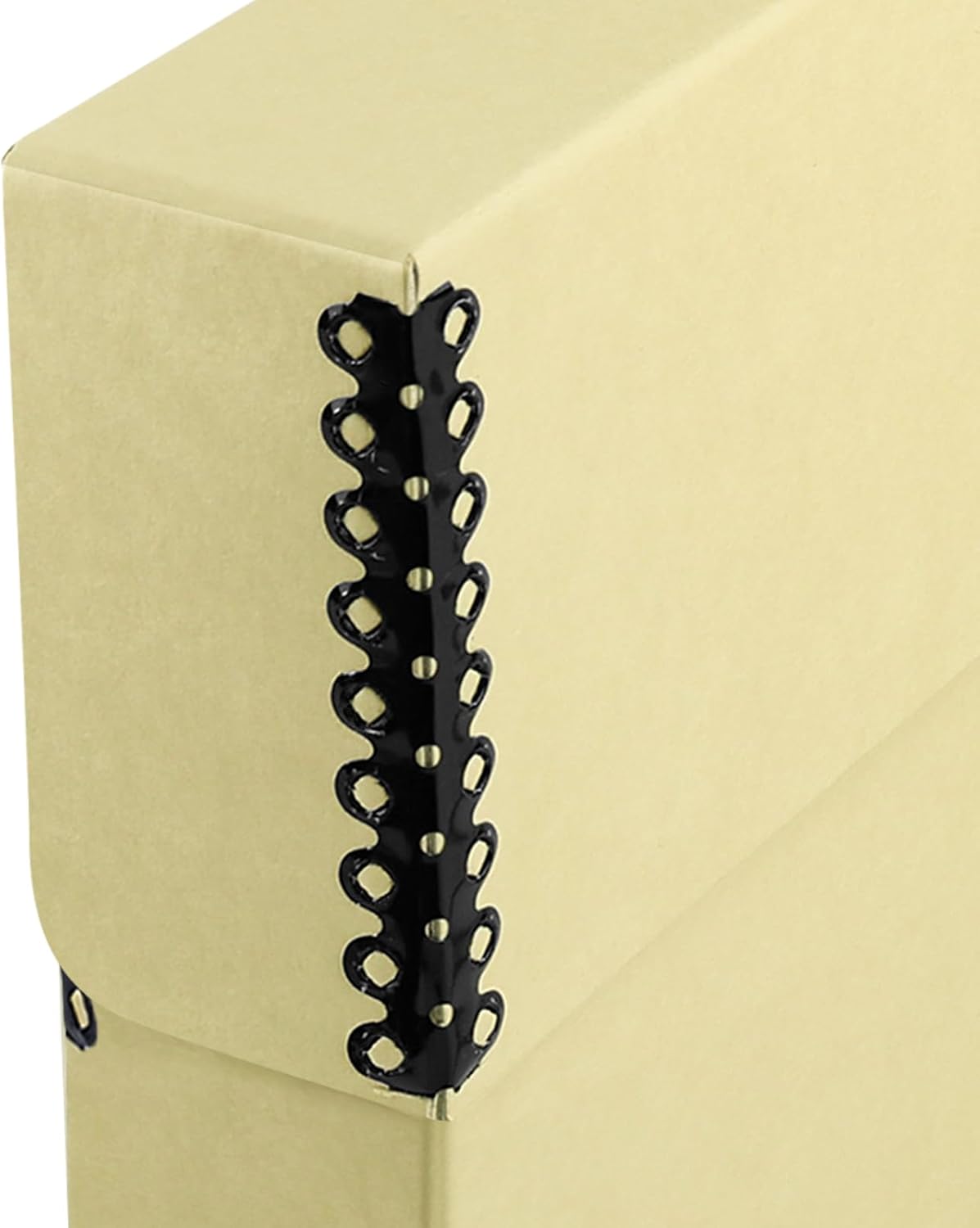 Lineco Archival Document Storage Box with Metal Edge, Acid-Free Tan Boxboard, Organize and Store Files, Prints, Photos, Legal-Sized Case 15.5" x 10.5" x 2.5" Wide