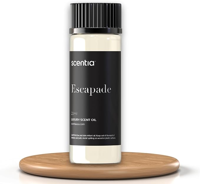 Scentia Hotel Diffuser Oil Inspired by 5-Star Hotel Scent - 20 mL 0.67 fl oz - Aromatherapy Fragrance Oil Inspired by 5 Star Hotel - Escapade, Thanksgiving Gift