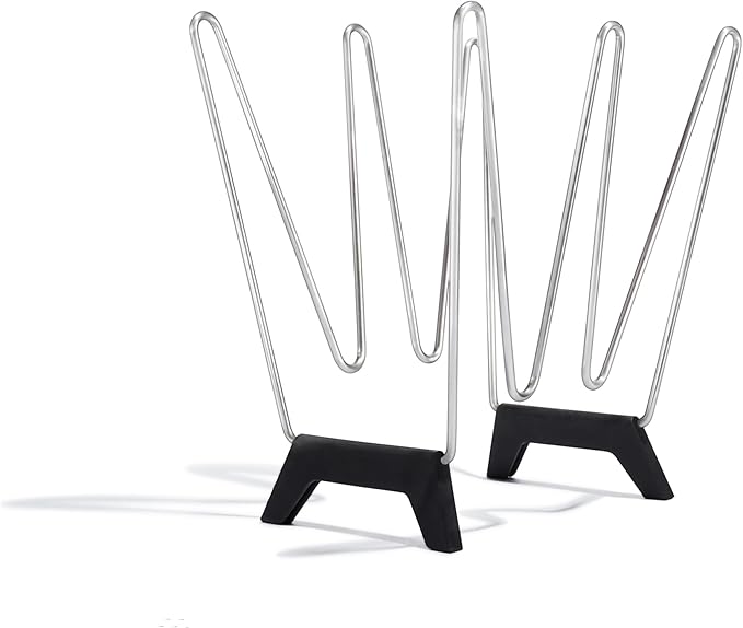 (re) zip Reusable Bag Drying Rack and Organizer | Includes 2 Reusable Leakproof Flat Lunch Bags | Wide Prongs for Drying, Vertical Storage for Easy Access | Disassembles for Effortless Storage