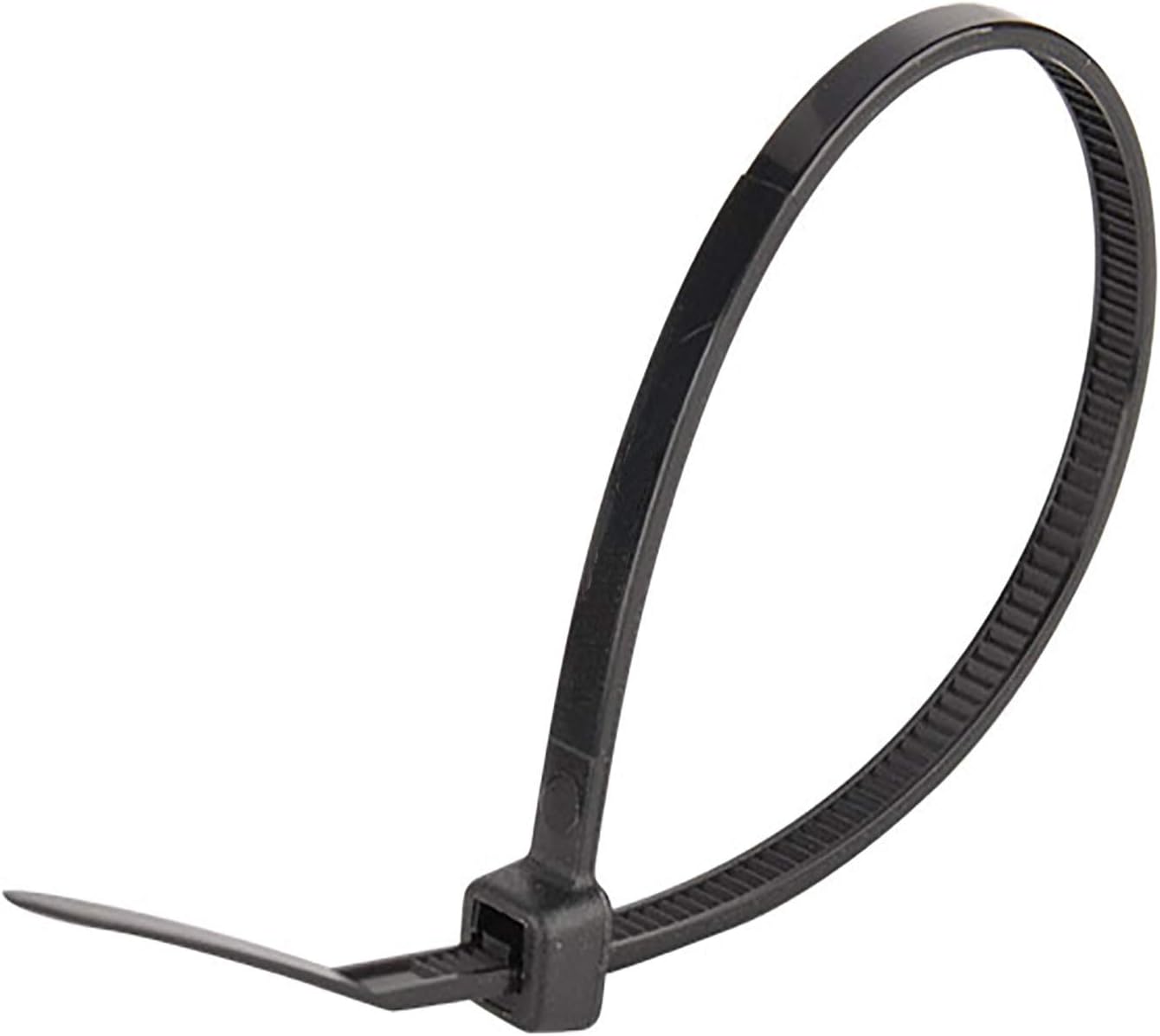 Superun Black Zip Ties 6 Inch, 40 Lbs Tensile Strength Wire Ties (Industrial Grade Cable Ties) Pack of 100