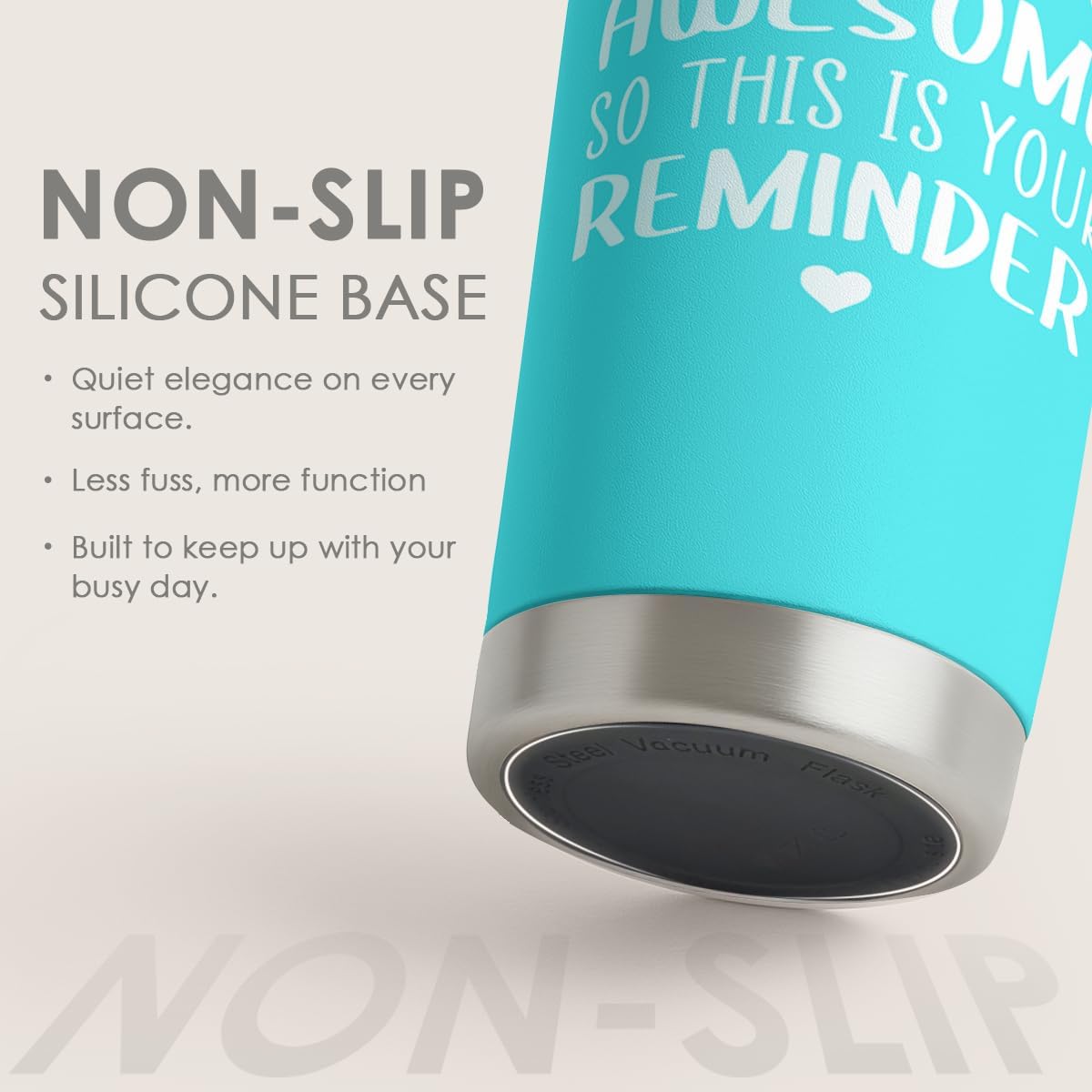 SANDJEST Sometimes You Forget That You’re Awesome So This Is Your Reminder Tumbler Gift Set - Birthday, Christmas Inspirational Gifts for Women, Men - 20oz Insulated Coffee Travel Mug
