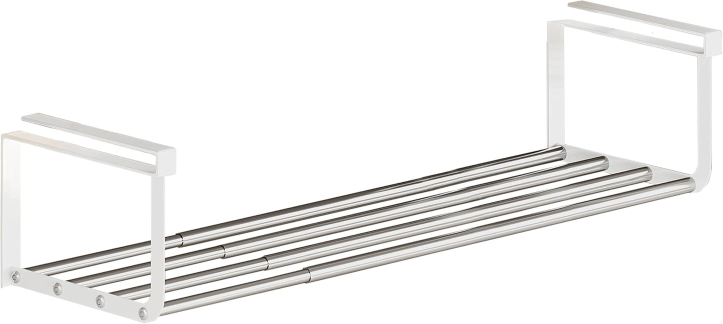 Expandable Shoe Rack Organizer - Adjustable Shoe Rack & Under Cabinet Shelf - for Shoe or Clothing Storage and Organization, Under Shelf Storage (Stainless,1Pcs)