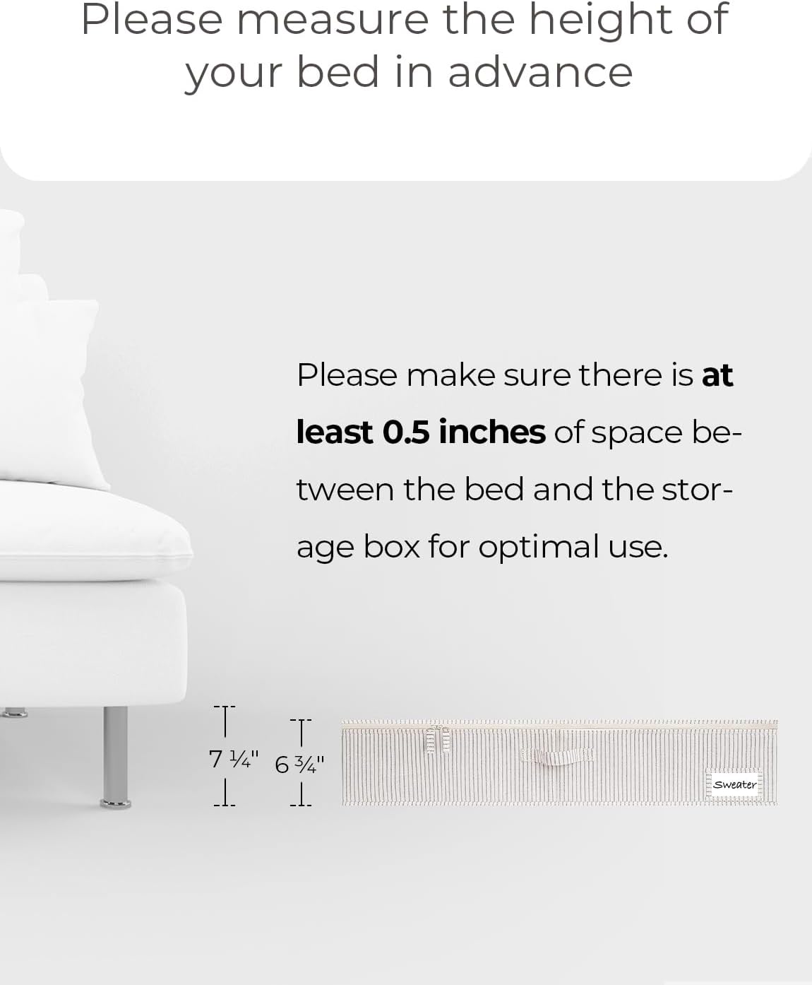 StorageWorks Extra Large Under Bed Storage Containers with Handles and Label Holder, 2 Pack Ultra-thick Fabric Underbed Bins, Closet Organizer for Clothes, Blankets, Sweater