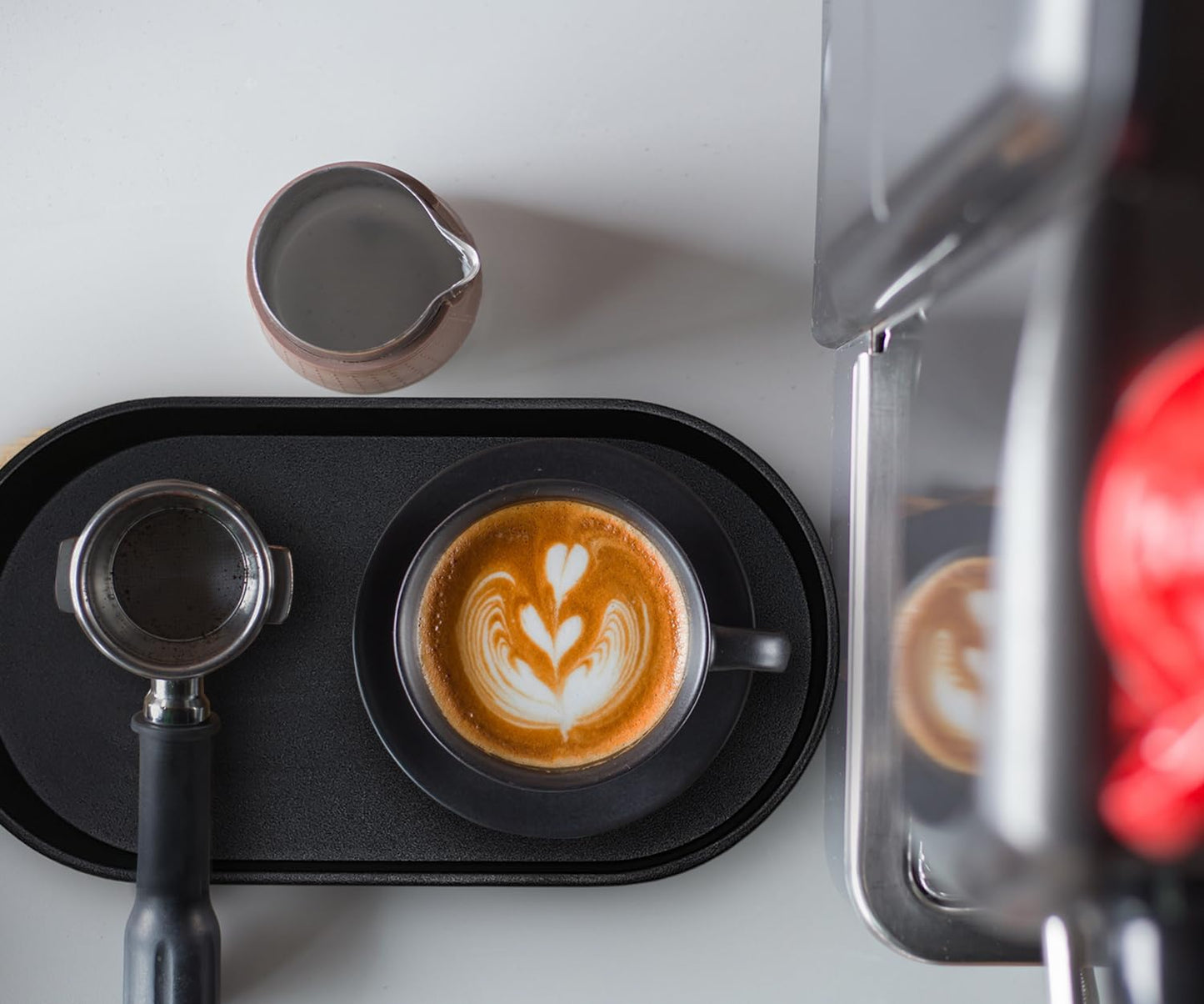 Black Small Tray (10 inch), Oval Tray for Kitchen Counter, Bathtub Bathroom Vanity Items, Countertop Organizer, Coffee Accessory, Bar, Serving Seasoning, Salt and Pepper, Soap, Perfume.