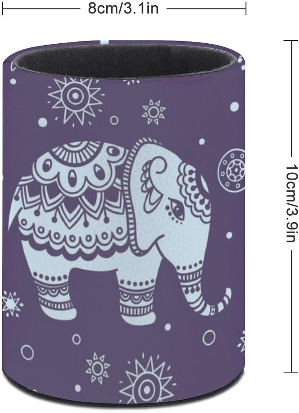 Cute Elephant Pen Holder Pencil Organizer Cute Pencil Cup Desk Decor Makeup Brush Holder PU Multifunctional Office Suppliesfor Home Classroom School