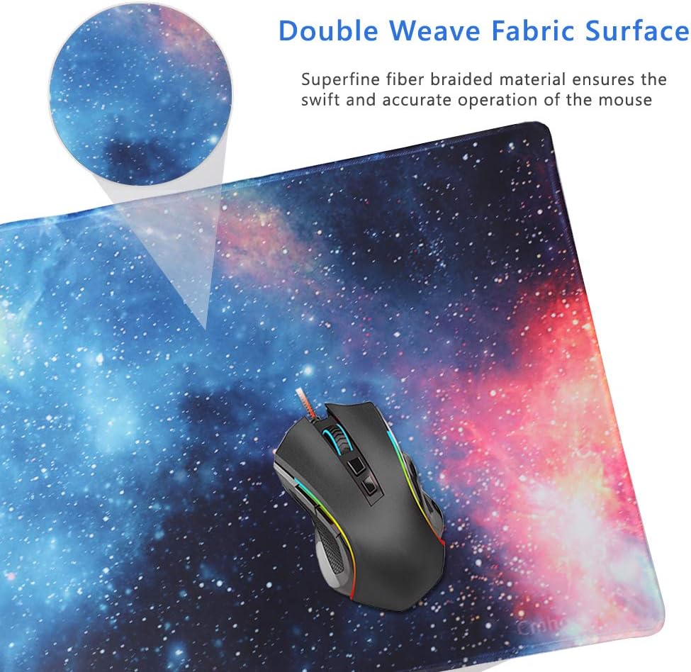 XXL Professional Large Mouse Pad & Computer Game Mouse Mat (35.4x15.7x0.1IN, 90x40 sky002)