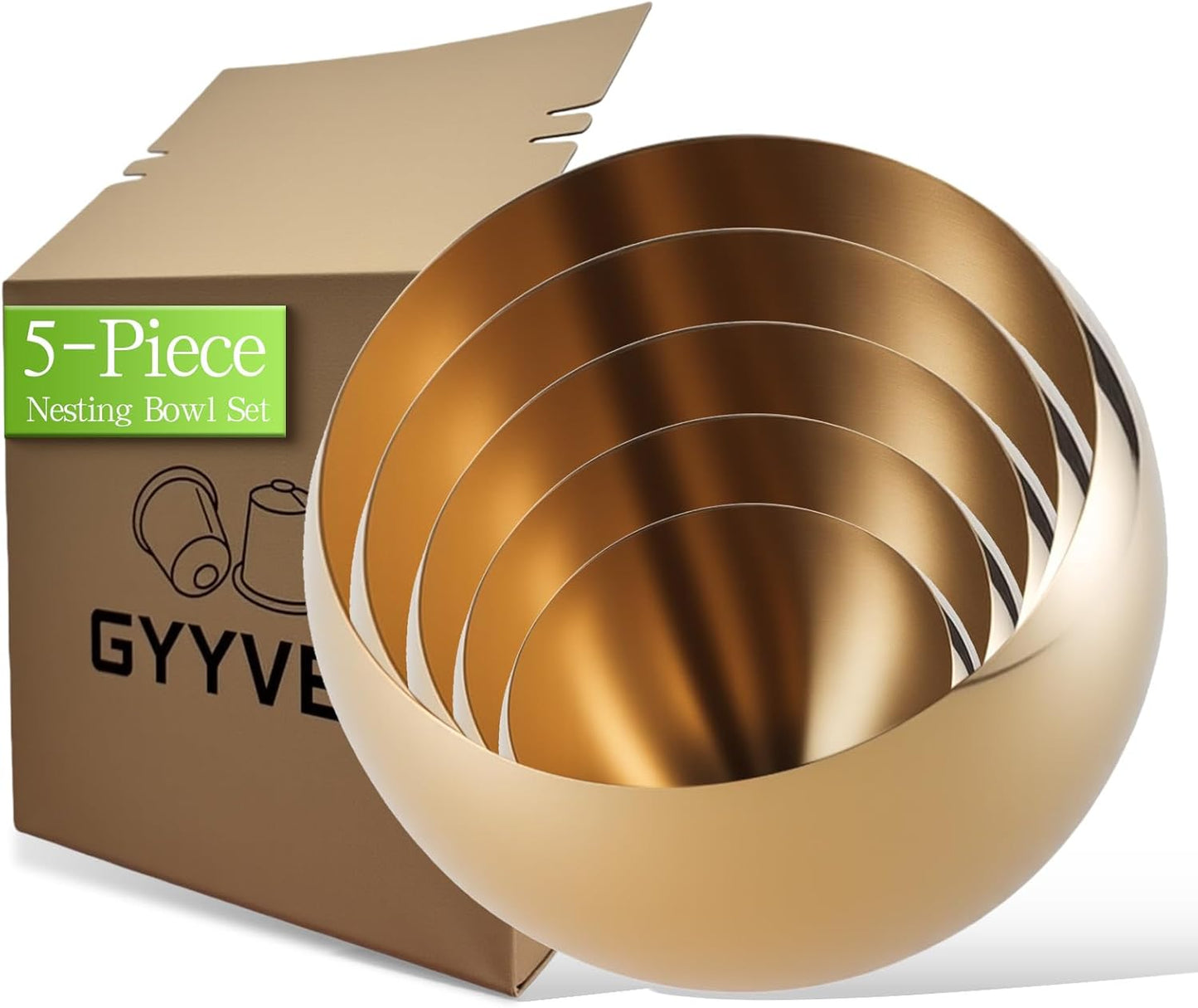 Large Capacity Coffee Pod Holder – Stainless Steel Pod Organizer and Holder | Stylish Coffee Bar Accessories & Countertop Storage (Gold, 5 Pack)