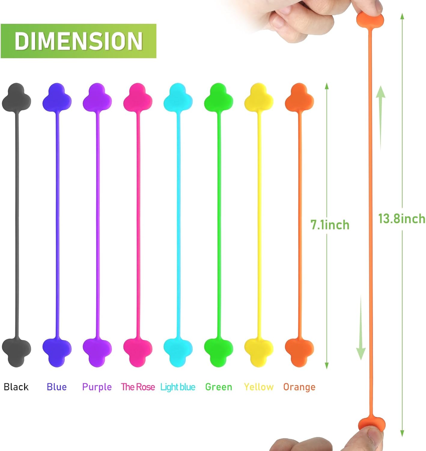 Reusable Magnetic Cable Organizer Twist Ties,24Pcs Cord Management Organizer Travel For Bundling And Organizing Cables Bookmark Fridge Magnet Silicone Cord Winder Magnetic Cable Clips 8 Color