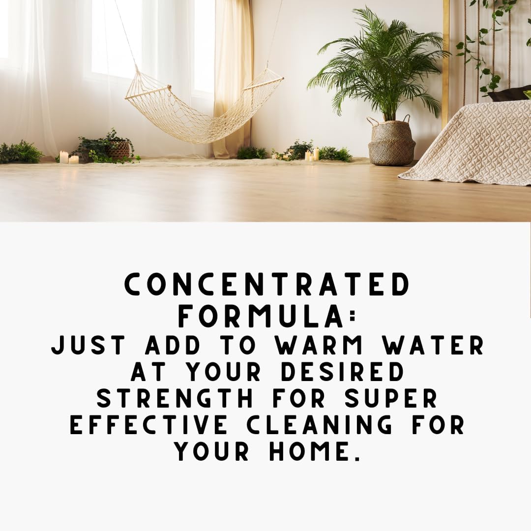 Home ORANGE BLOSSOM' Natural Mop Soap - Neroli & Bergamot Scented Plant Powered Ingredients - Safe & Effective Floor Cleaner/Wet Dry Vacuum Multipurpose Deodorizer Concentrate/ 32oz