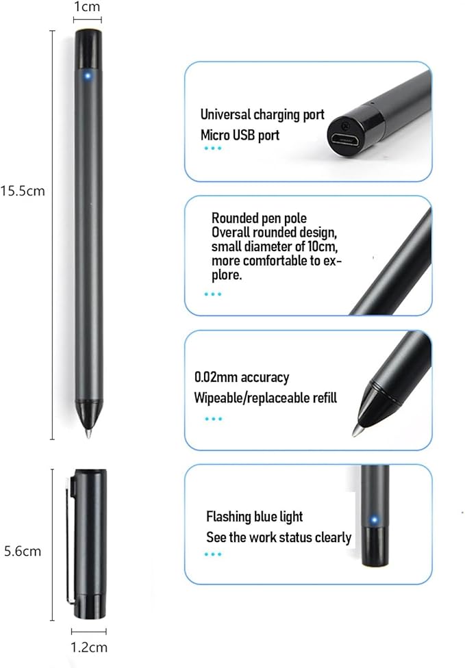 Yunseity 3 in1 Digital Smart Pen, Smartpen Notebook Set, Real Time Sync for Digitizing, Bluetooth 5.0 Paper Smart Writing Set, Convert to Text, OCR Technology, for iOS for Android (Black Patchwork)