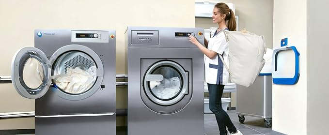 100% Breathable Cotton Canvas Laundry Backpack Bags with Drawstring Closure & Shoulder Straps & 2 Handles, Washable in Machine, Good for Laundromat, Clean Store, College Dormitory, Travel Duffel Bag