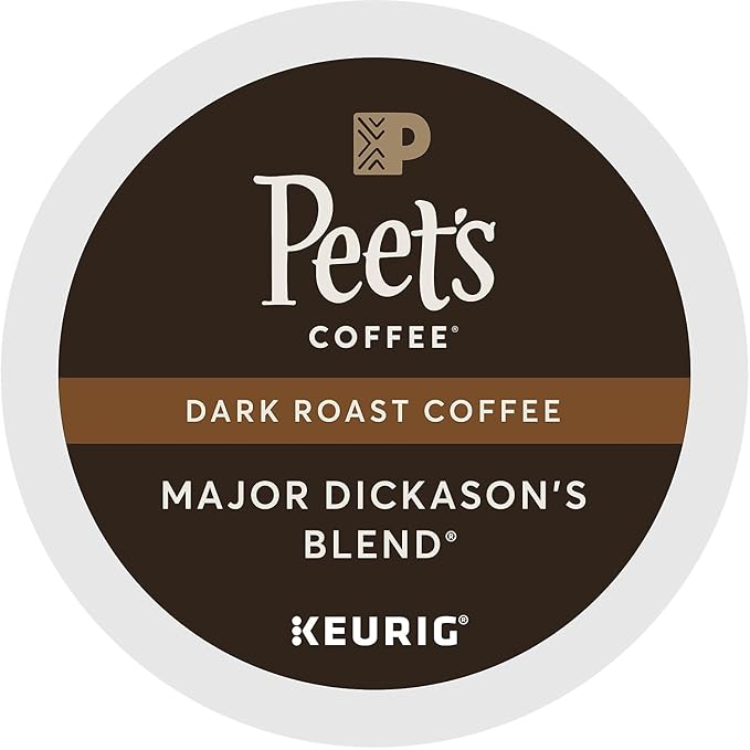 Peet's Coffee & Tea Coffee Major Dickason's Blend K-Cup Portion Pack for Keurig K-Cup Brewers, 22 Count