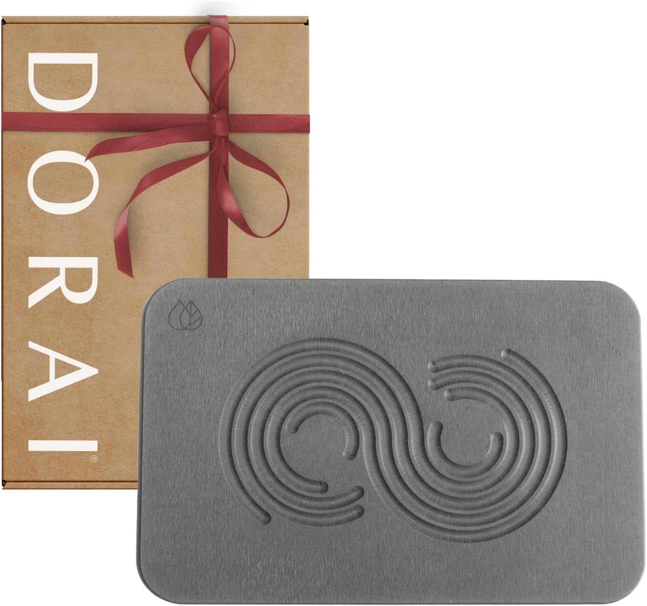 Dorai Home Bath Stone Mat 23.6"x15.4" – Quick-Dry, Non-Slip Diatomite Stone Bath Mat for Bathroom, Zen Slate