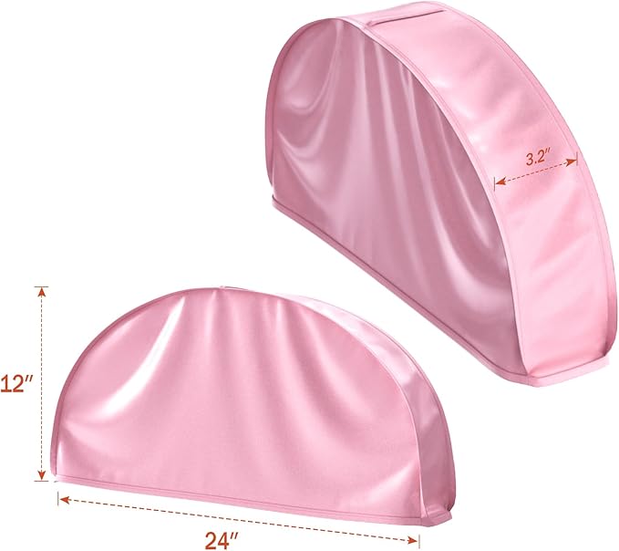 Univivi 12 Inch Satin Shoulder Covers for Clothes (Set of 4) Breathable Shoulder Garment Dust Cover Closet Suit Protects for Suit, Coats, Jackets - Pink