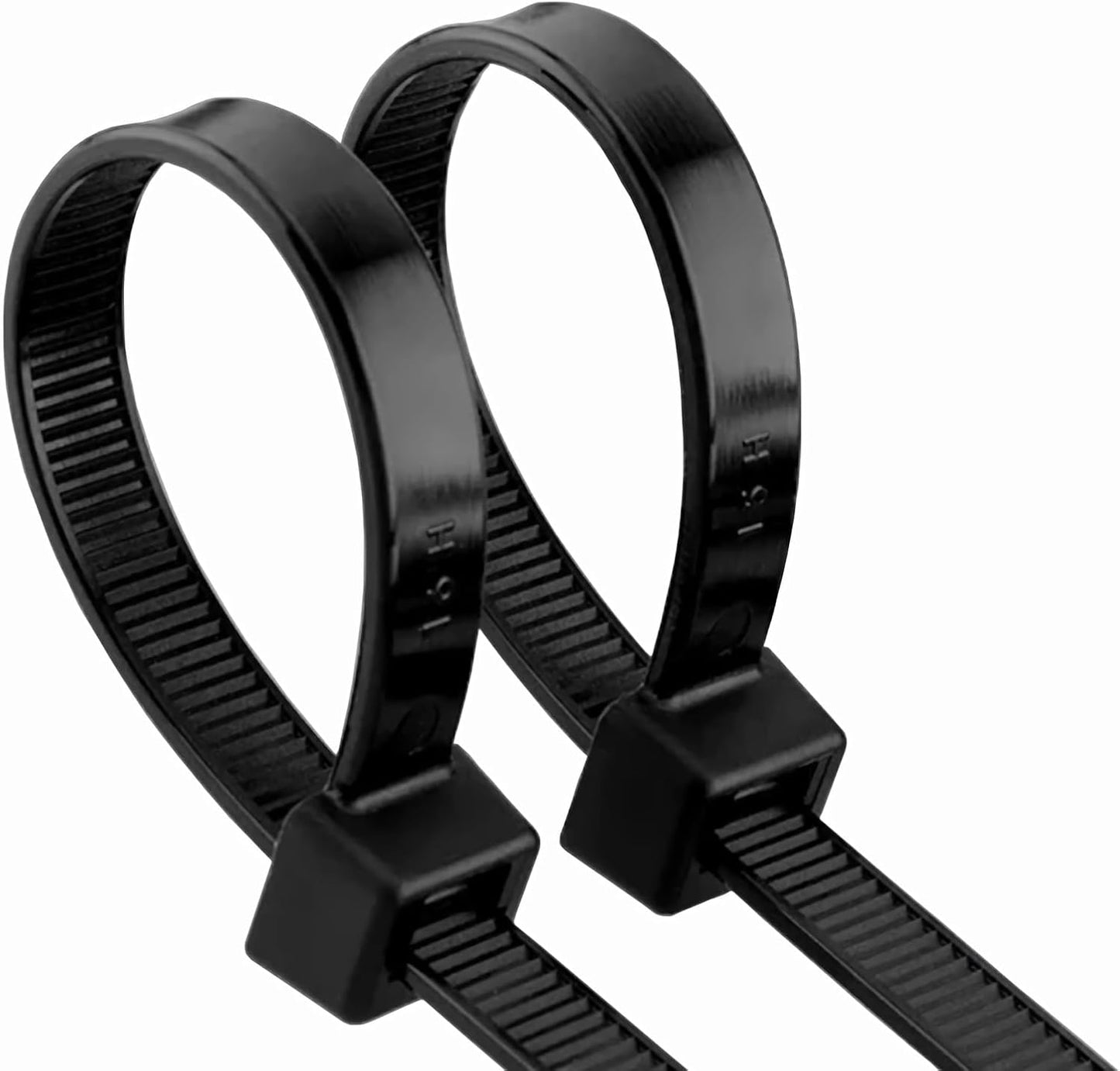 48 Inch Extra Long Heavy Duty Cable Ties, 12-Piece UV Resistant Black Nylon Zip Ties, 200 LB Tensile Strength