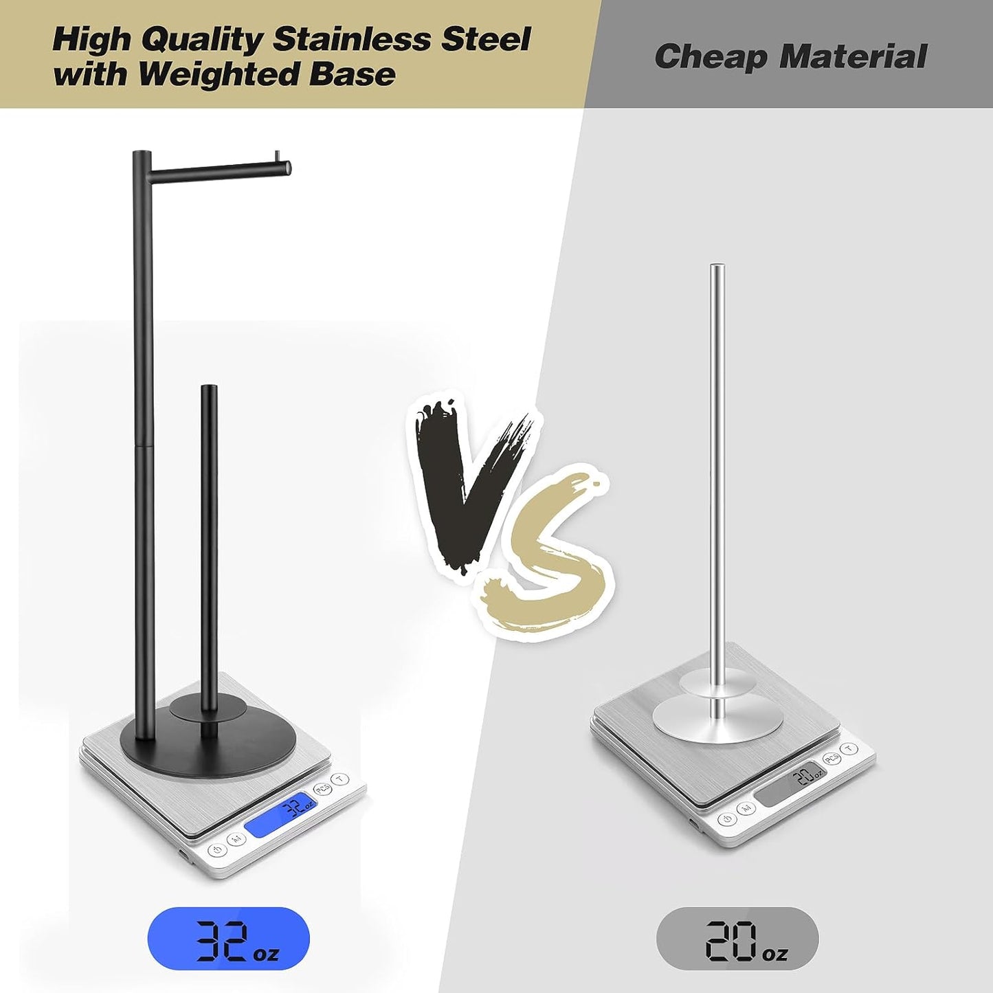 Toilet Paper Holder Stand, Toilet Paper Storage Standing, Standing Toilet Paper Stand, Standing Toilets Paper Holder with Storage, Bathroom ToiletPaper Roll Stand