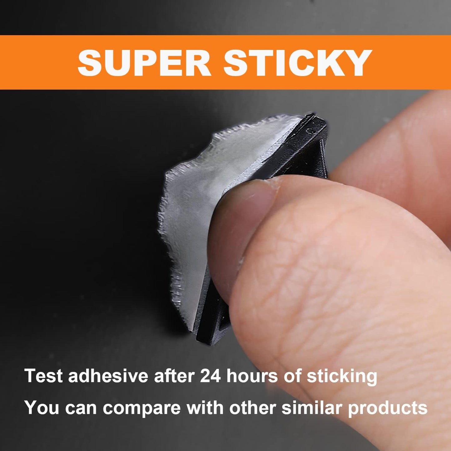 30 Pack 2 inch Zip Tie Adhesive Mounts Self Adhesive Cable Tie Base Holders with Multi-Purpose Tie wire clips with screw hole,Anchor stick on wire holder with 8 inch zip ties（Black）