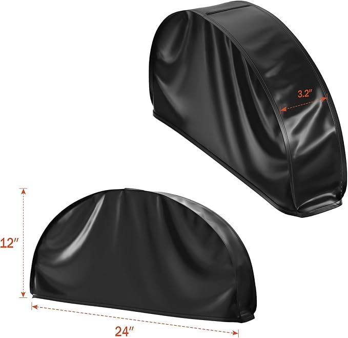 Univivi 12 Inch Satin Shoulder Covers for Clothes (Set of 4) Breathable Shoulder Garment Dust Cover Closet Suit Protects for Suit, Coats, Jackets - Black