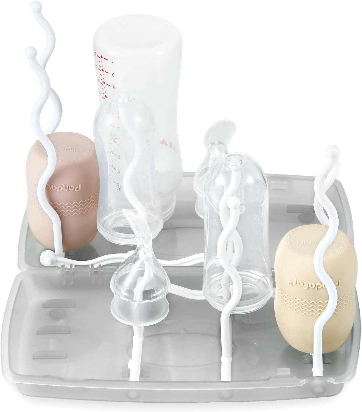 PandaEar Travel Bottle Drying Rack Space Saving| Portable Baby Bottle Dry Rack| Upright Vertical Collapsible Water Bottle Drying Rack| Dryer Rack for Baby Bottles Accessories